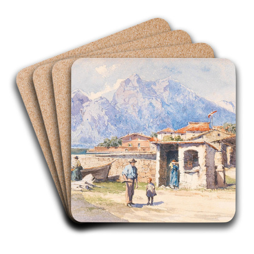 Near Torbole by Fritz Lach Art Drink Coaster set