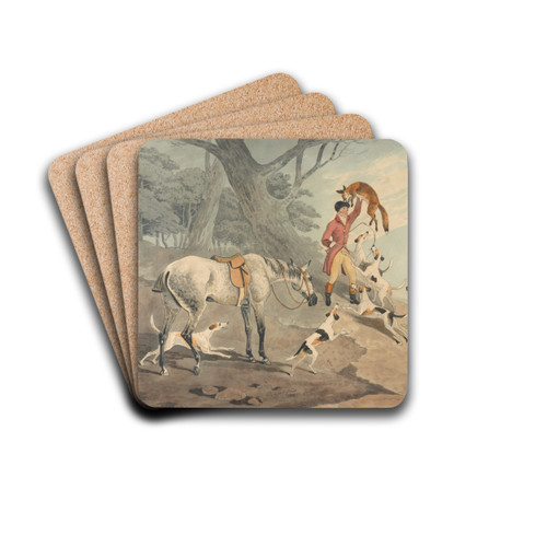 Foxhunting: The Death by Edwin Cooper Drink Coasters - set of 4 Foxhunting: The Death by Edwin Cooper Drink Coasters - set of 4