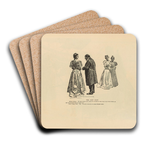 The new leaf by Charles Dana Gibson Art Drink Coaster set The new leaf by Charles Dana Gibson Art Drink Coaster set