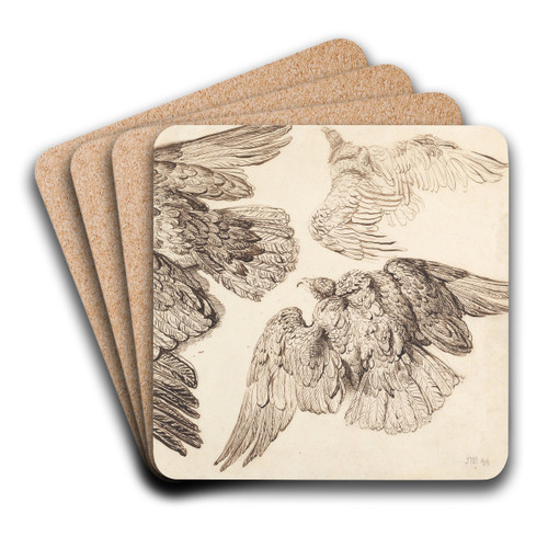 Eagles by James Ward Art Drink Coaster set