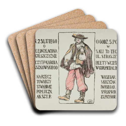 O koldnikach na Huculszczynie by Karol Zyndram Maszkowski Art Drink Coaster set