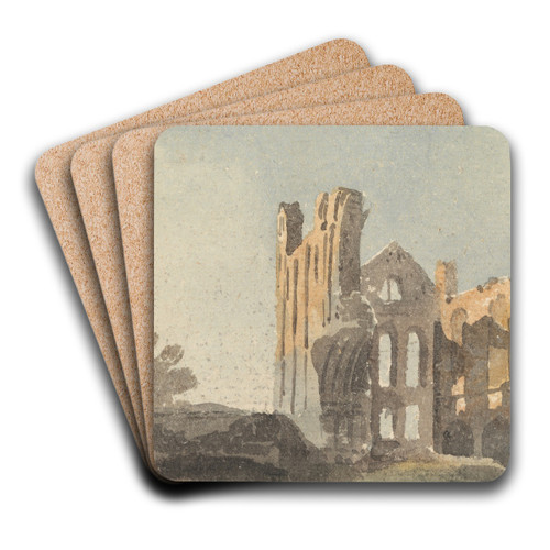 Kirkstall Abbey near Leeds by John Varley Art Drink Coaster set