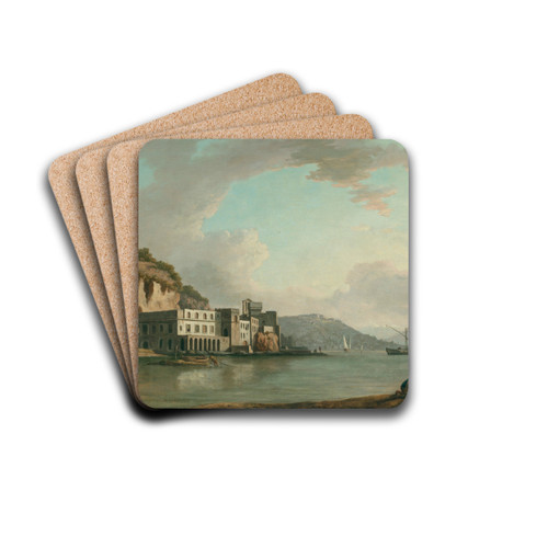 The Bay of Naples with Santa Maria degli Angeli by William Marlow Drink Coasters - set of 4
