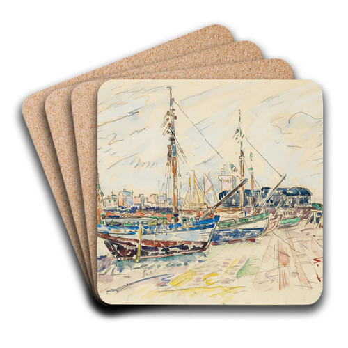 Sables dOlonne by Paul Signac Art Drink Coaster set Sables dOlonne by Paul Signac Art Drink Coaster set