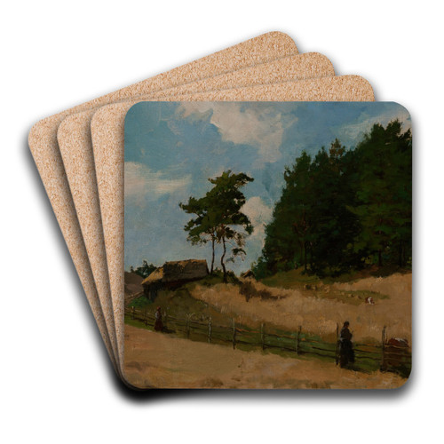 Landscape by Kazimierz Alchimowicz Art Drink Coaster set