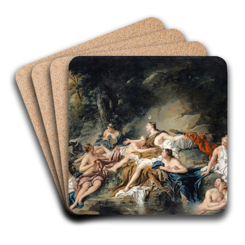 Diana and Actaeon by Jean-Franois de Troy Art Drink Coaster set