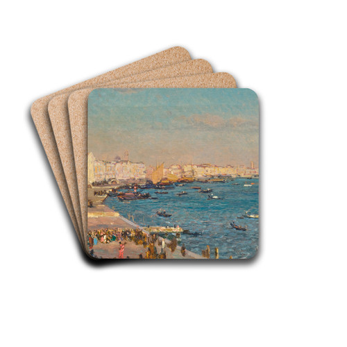 Venice, 'La Riva degli Schiavoni' by Beppe Ciardi Drink Coasters - set of 4 Venice, 'La Riva degli Schiavoni' by Beppe Ciardi Drink Coasters - set of 4