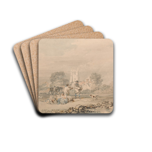Autumn Sowing of the Grain by Joseph Mallord William Turner Drink Coasters - set of 4