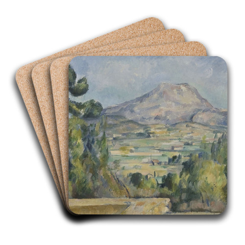 Montagne Saint-Victoire by Paul Czanne Art Drink Coaster set