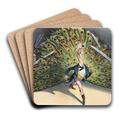 A tempting tail by Udo Keppler Art Drink Coaster set