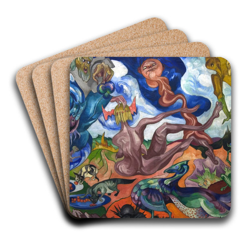 Tworzenie wiata by Stanisaw Ignacy Witkiewicz Art Drink Coaster set