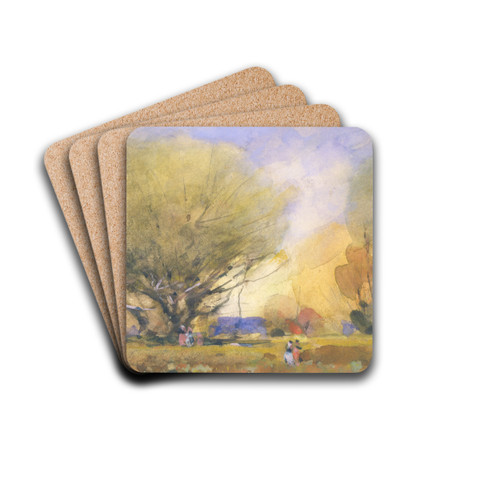Summer Scene by William Henry Holmes Drink Coasters - set of 4