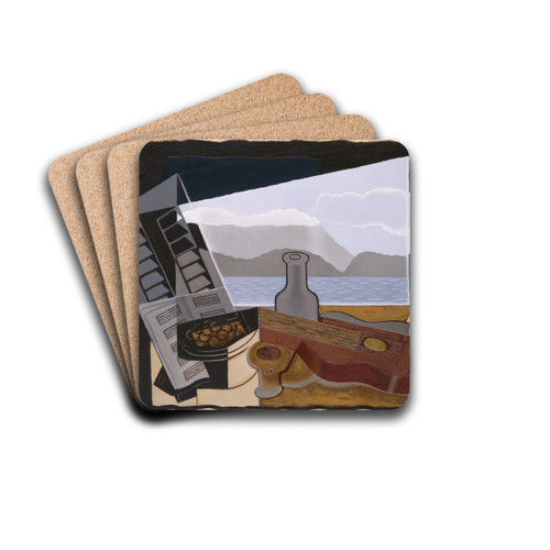 The Open Window by Juan Gris Drink Coasters - set of 4