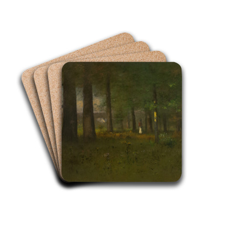 The Edge of theForest by George Inness Drink Coasters - set of 4