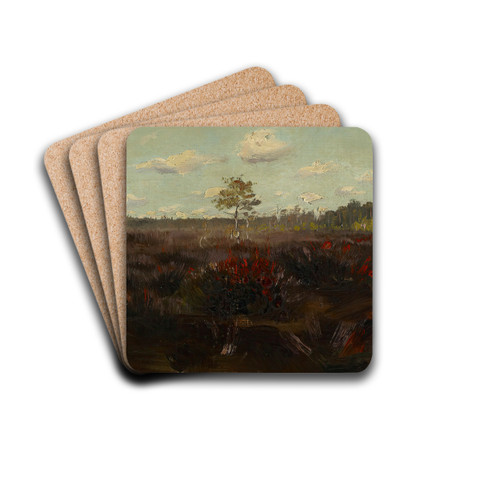 Bog in Lapland by Torsten Wasastjerna Drink Coasters - set of 4