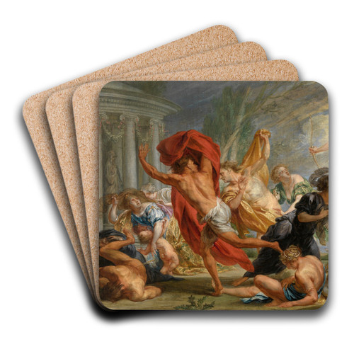 Apollo and Diana Kill Niobe's Children by Jan Boeckhorst Art Drink Coaster set