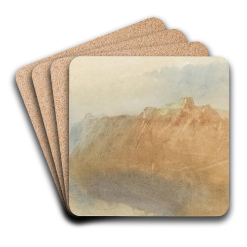 The Fortress Of Ehrenbreitstein From Across TheRhine by Joseph Mallord William Turner Art Drink Coaster set The Fortress Of Ehrenbreitstein From Across TheRhine by Joseph Mallord William Turner Art Drink Coaster set