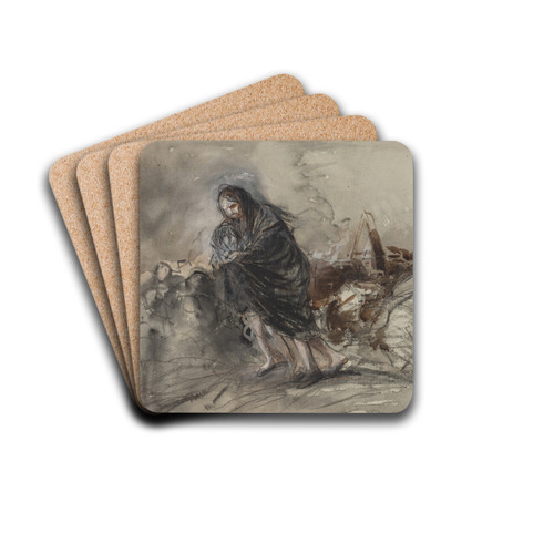 After Douai by Jean-Louis Forain Drink Coasters - set of 4