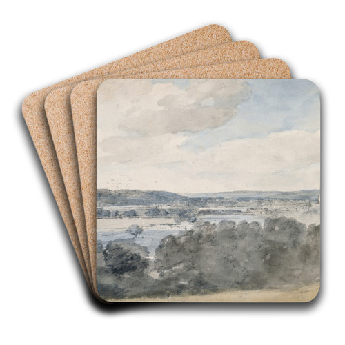 Dedham Vale, Suffolk, from near East Bergholt by John Constable Art Drink Coaster set