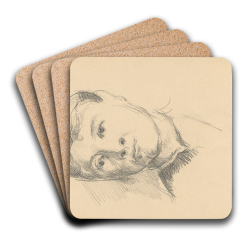 Madame Czanne by Paul Czanne Art Drink Coaster set Madame Czanne by Paul Czanne Art Drink Coaster set