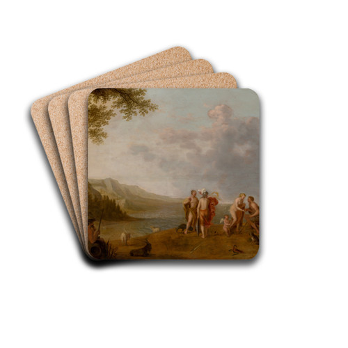 The Judgement Of Paris by Cornelis Willaerts Drink Coasters - set of 4