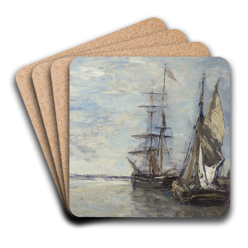 Sortie de port by Eugne Boudin Art Drink Coaster set