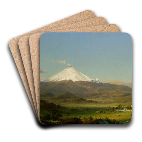 Cotopaxi by Frederic Edwin Church Art Drink Coaster set Cotopaxi by Frederic Edwin Church Art Drink Coaster set