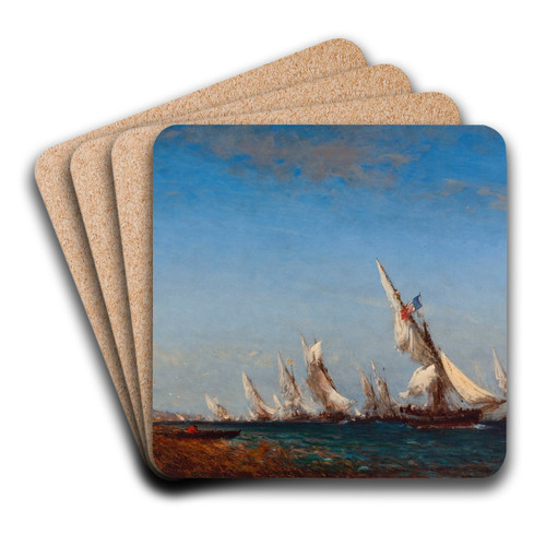 Rentre de pcheurs  Martigues by Flix Ziem Art Drink Coaster set