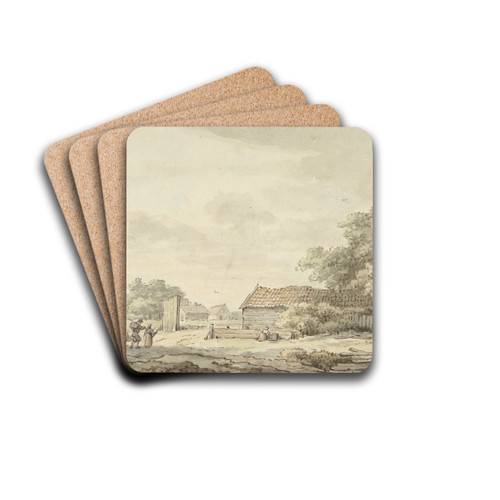 Landschap met boerderijen by Cornelis Buys Drink Coasters - set of 4