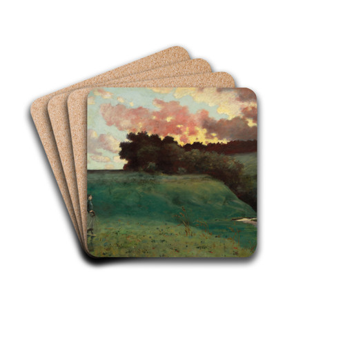 Stormy Landscape by Louis Michel Eilshemius Drink Coasters - set of 4