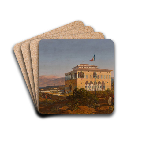 Palais Jeday, Beirut by Louis Lottier Drink Coasters - set of 4