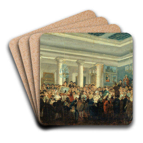 Vente publique de tableaux by Pierre-Antoine Demachy Art Drink Coaster set