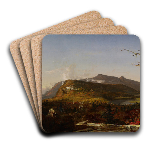 Catskill Mountain House by Jasper Francis Cropsey Art Drink Coaster set