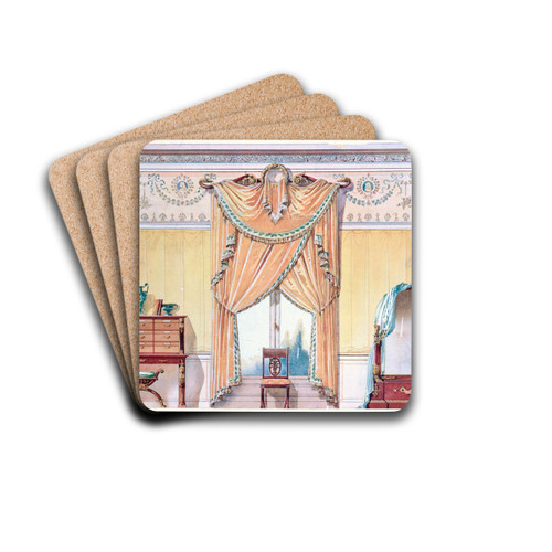 Chambre Empire... by Georges Rmon Drink Coasters - set of 4