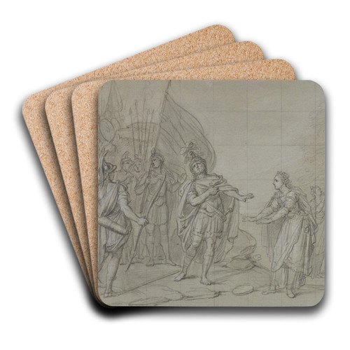 The Daughter of Jephthah by Charles-Antoine Coypel Art Drink Coaster set The Daughter of Jephthah by Charles-Antoine Coypel Art Drink Coaster set