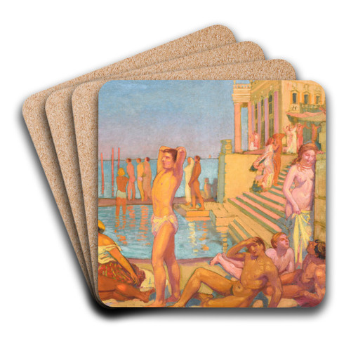 Les Captifs by Maurice Denis Art Drink Coaster set
