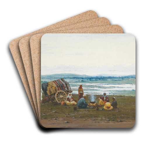 The Encampment by Richard Karlovich Zommer Art Drink Coaster set The Encampment by Richard Karlovich Zommer Art Drink Coaster set