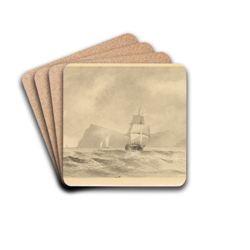 Off Whitby by Edward William Cooke Drink Coasters - set of 4