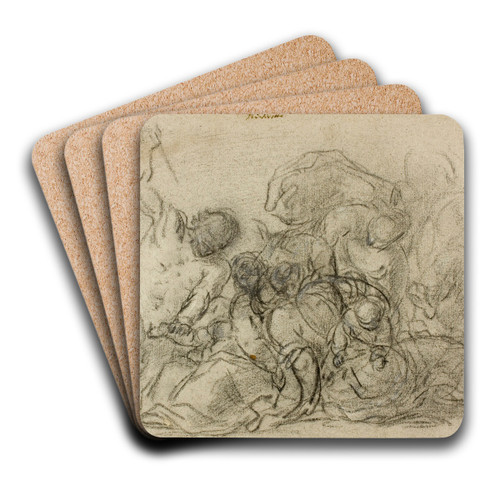 Massacre of the Innocents by Circle of Titian Art Drink Coaster set