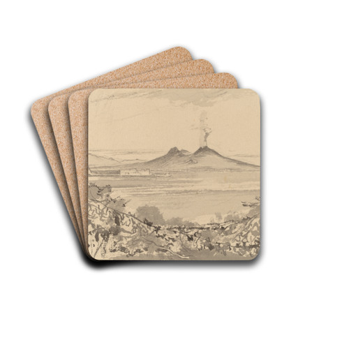 Napoli by Edward Lear Drink Coasters - set of 4