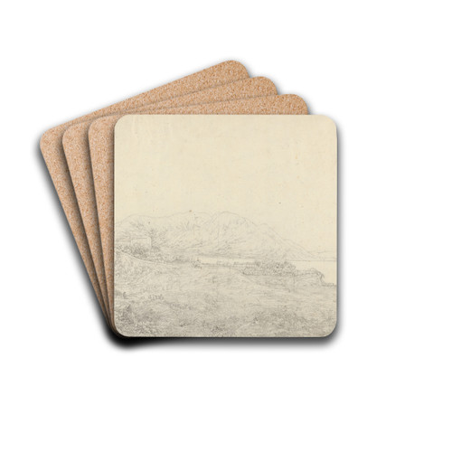View in Macao, Including the Residence of Camoens, When He Wrote his Lusiad by John Webber Drink Coasters - set of 4