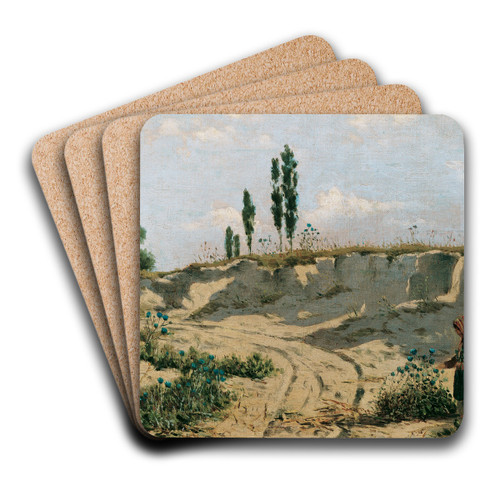 Sandweg by Theodor Von Hrmann Art Drink Coaster set