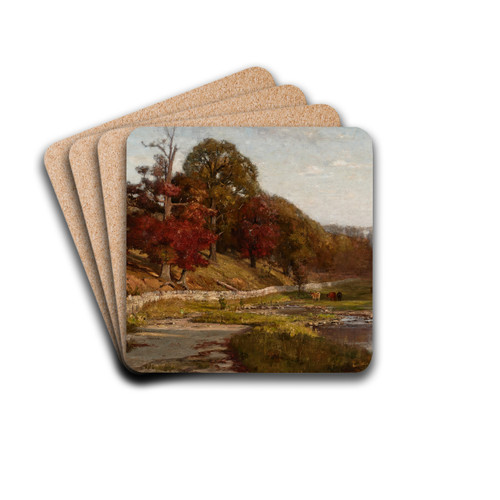 Oaks of Vernon by Theodore Clement Steele Drink Coasters - set of 4