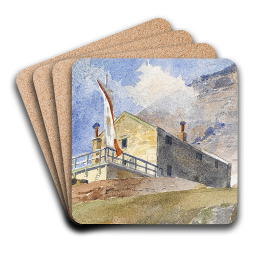 Schutzhaus am Groglockner by Marie Egner Art Drink Coaster set