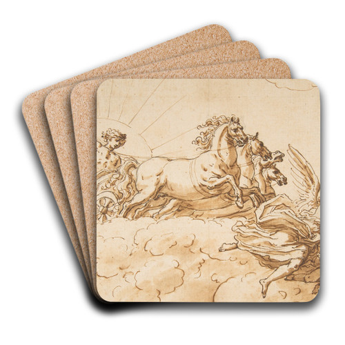 Chariot of Apollo by Sir James Thornhill Art Drink Coaster set Chariot of Apollo by Sir James Thornhill Art Drink Coaster set