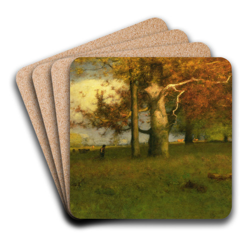 Early Autumn, Montclair by George Inness Art Drink Coaster set