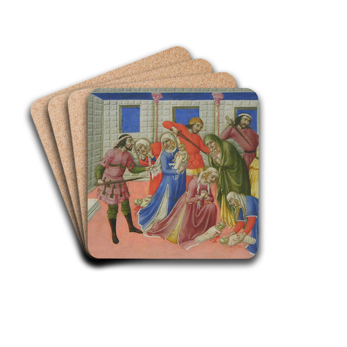 The Massacre of the Innocents ca. 1470 by Sano di Pietro Drink Coasters - set of 4