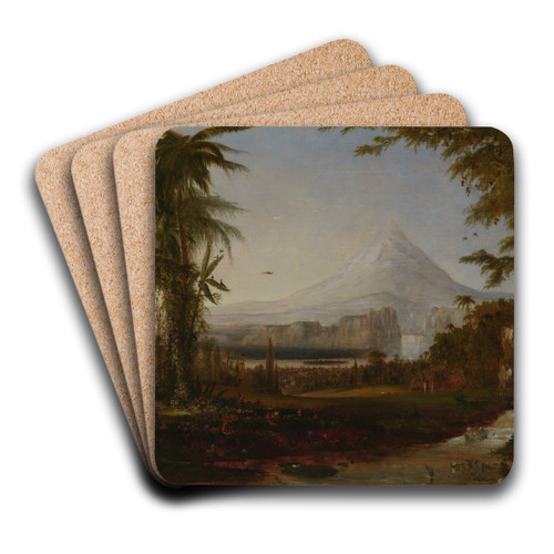 The Garden of Eden by Robert S. Duncanson Art Drink Coaster set