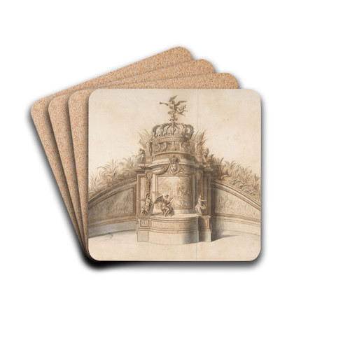 Design for Garden Architecture by Sbastien Leclerc Drink Coasters - set of 4 Design for Garden Architecture by Sbastien Leclerc Drink Coasters - set of 4