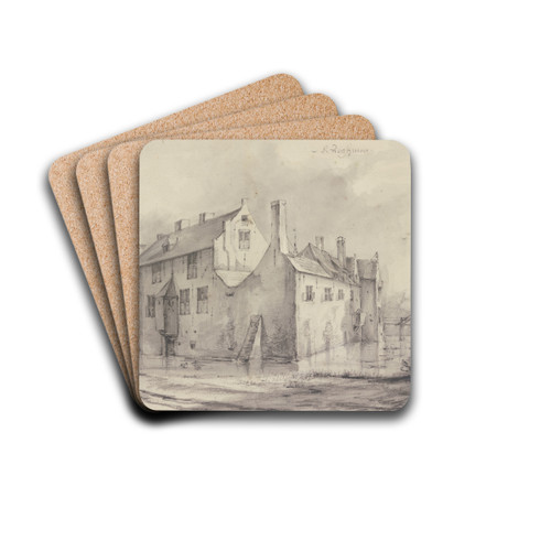 Kasteel Nieuwenroy bei Oudheusden by Roelant Roghman Drink Coasters - set of 4